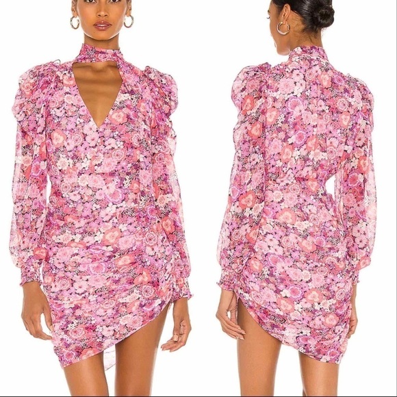 For Love and Lemons Cheyenne Floral Mini Dress - Picture 1 of 11
